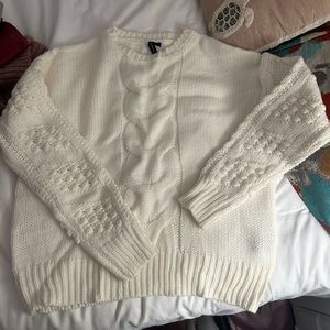 Cable knit chunky sweater